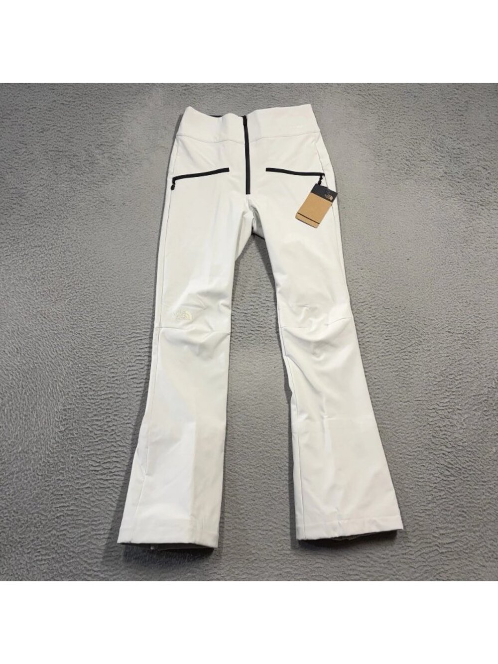 The North Face Amry Soft Shell Pants Women's Size 4 Gardenia White Black Fleece